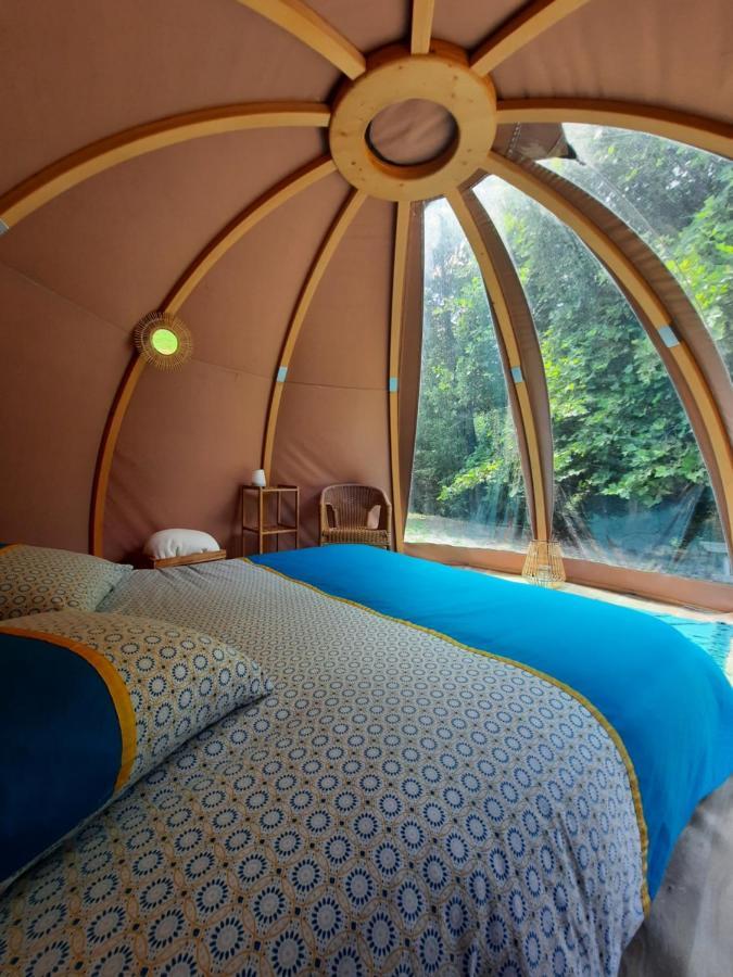 La Wigwam Bleu Du Domaine Du Pas De L'Ane Hotel Mios Ngoại thất bức ảnh