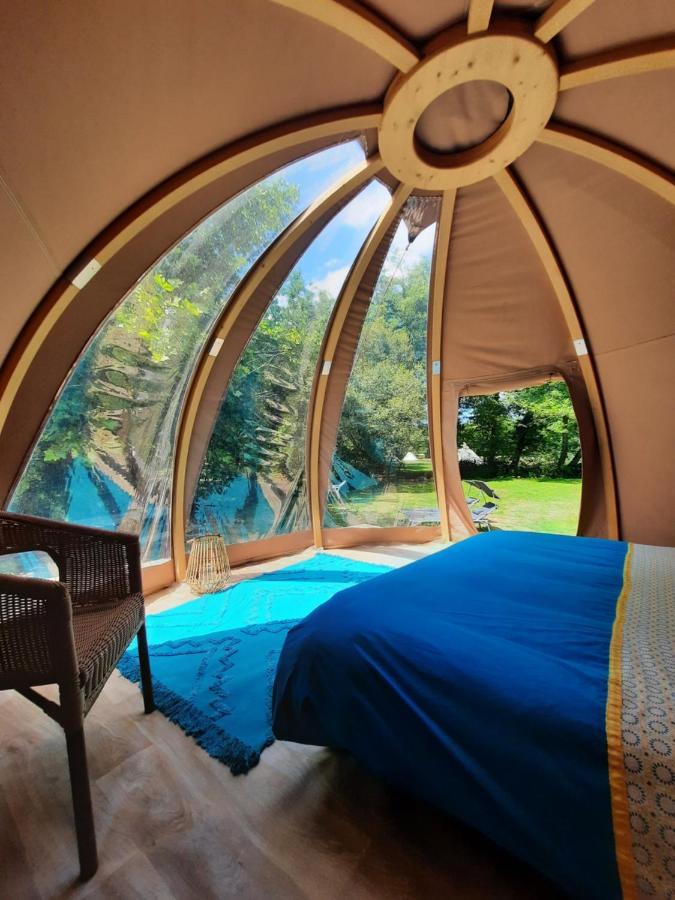 La Wigwam Bleu Du Domaine Du Pas De L'Ane Hotel Mios Ngoại thất bức ảnh