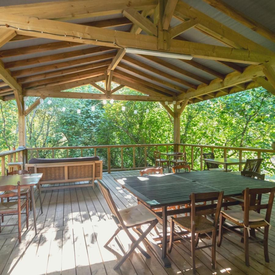 La Wigwam Bleu Du Domaine Du Pas De L'Ane Hotel Mios Ngoại thất bức ảnh