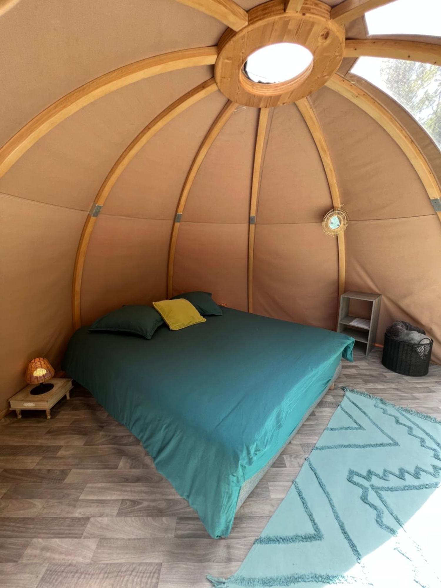 La Wigwam Bleu Du Domaine Du Pas De L'Ane Hotel Mios Ngoại thất bức ảnh